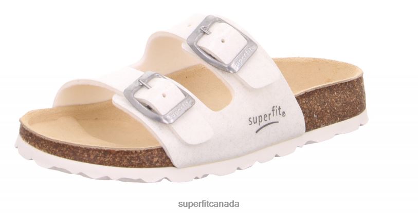 Superfit FUSSBETTPANTOFFEL - Slipper with Buckle White Slippers24FTT558