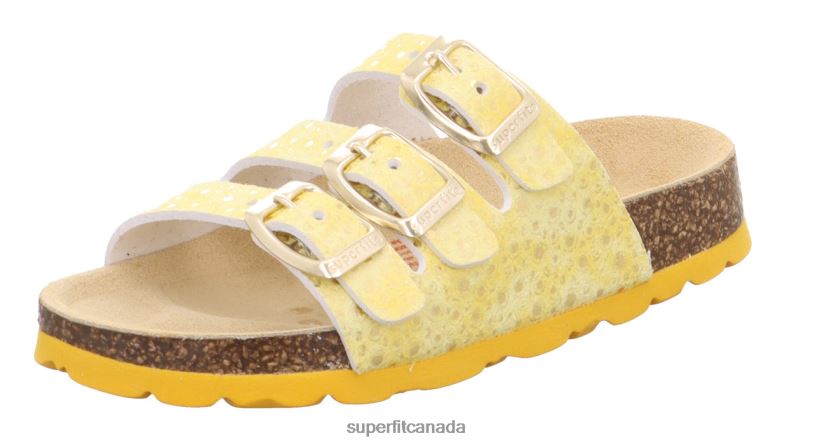 Superfit FUSSBETTPANTOFFEL - Slipper with Buckle Yellow Slippers24FTT562