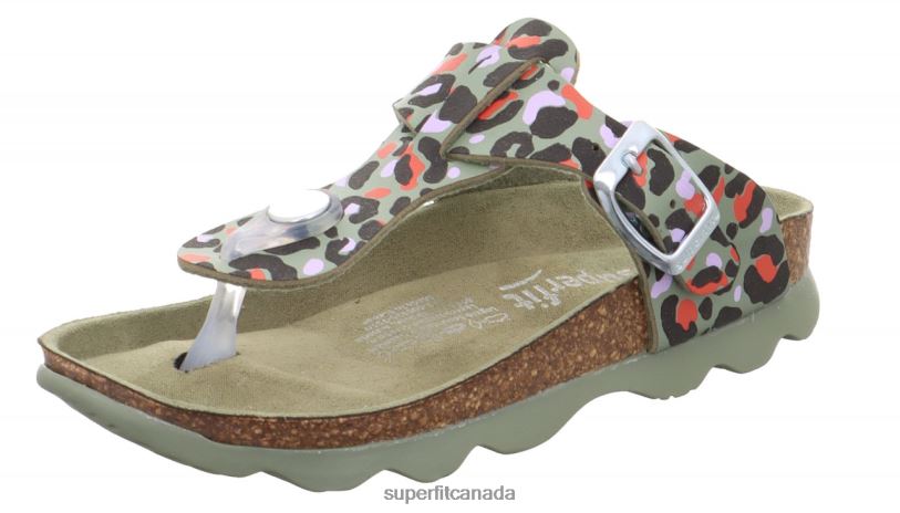 Superfit JELLIES - Slipper with Buckle Green/Multicoloured Slippers24FTT583